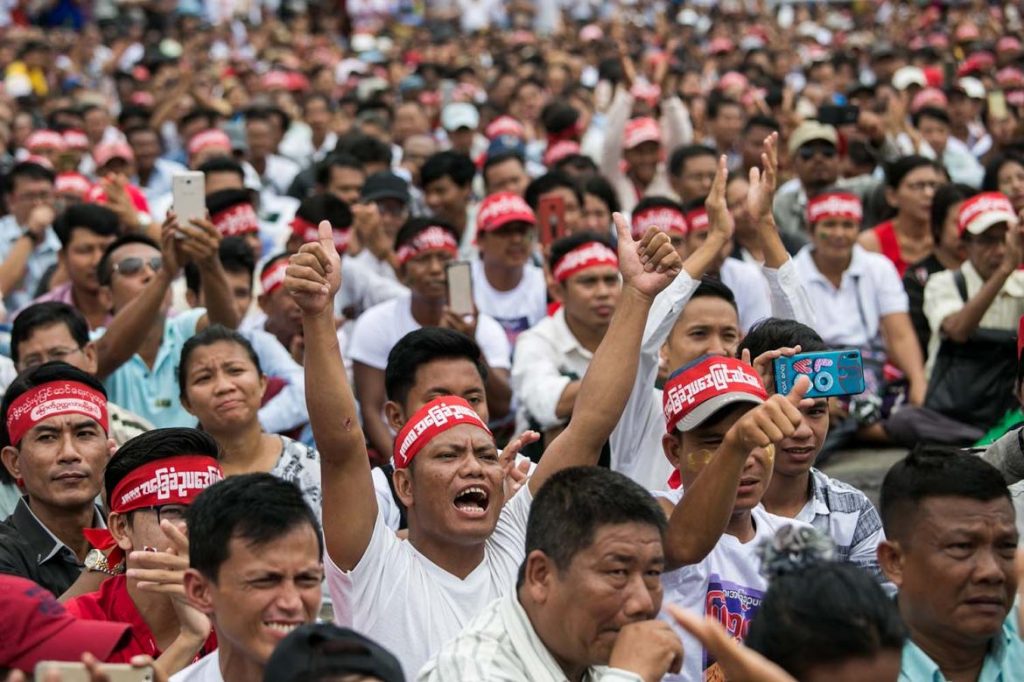 Myanmar Protests Demand Military Loosen Grip On Politics Frontier Myanmar