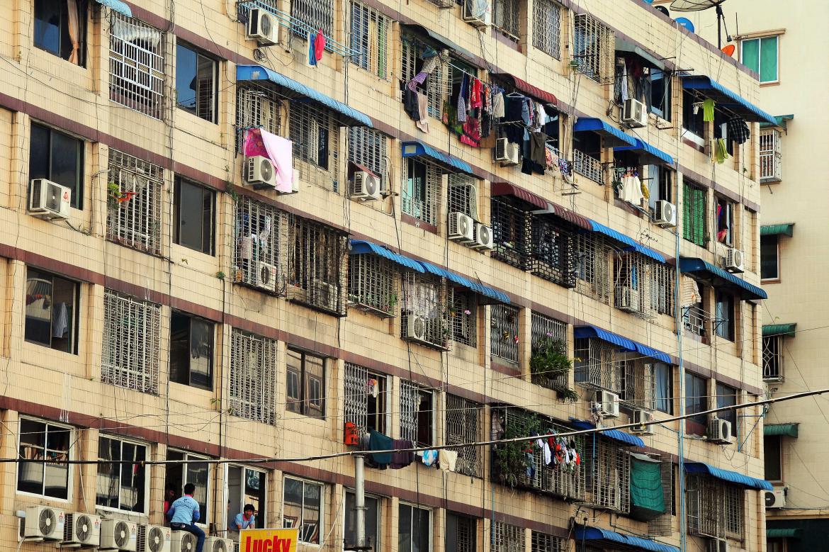 Yangon apartments pictured in February 2020. (Frontier)