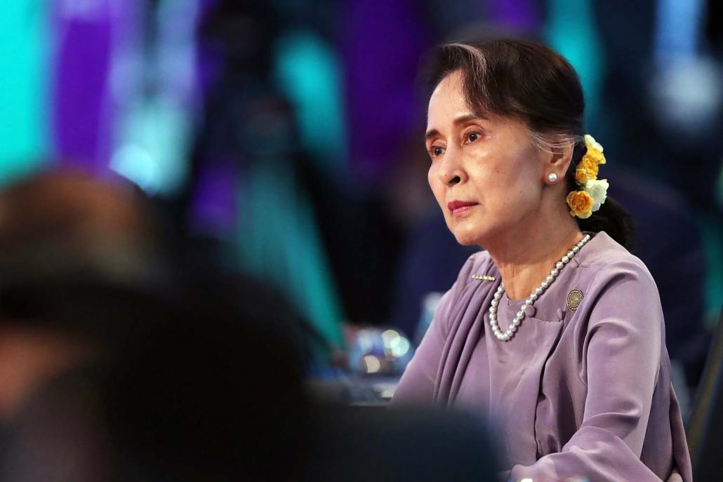 State Counsellor Daw Aung San Suu Kyi refused to replace U Kyaw Win because, sources say, she considered him loyal and hardworking. (AFP)