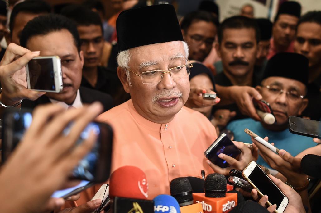 Malaysian Prime Minister Najib Razak is planning to introduce an anti “fake news” law. (AFP)