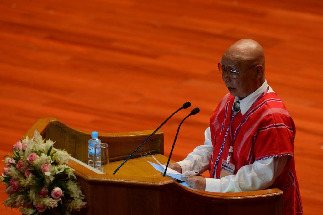 Saw Mutu Say Po has been re-elected as the KNU's chairperson. (AFP)