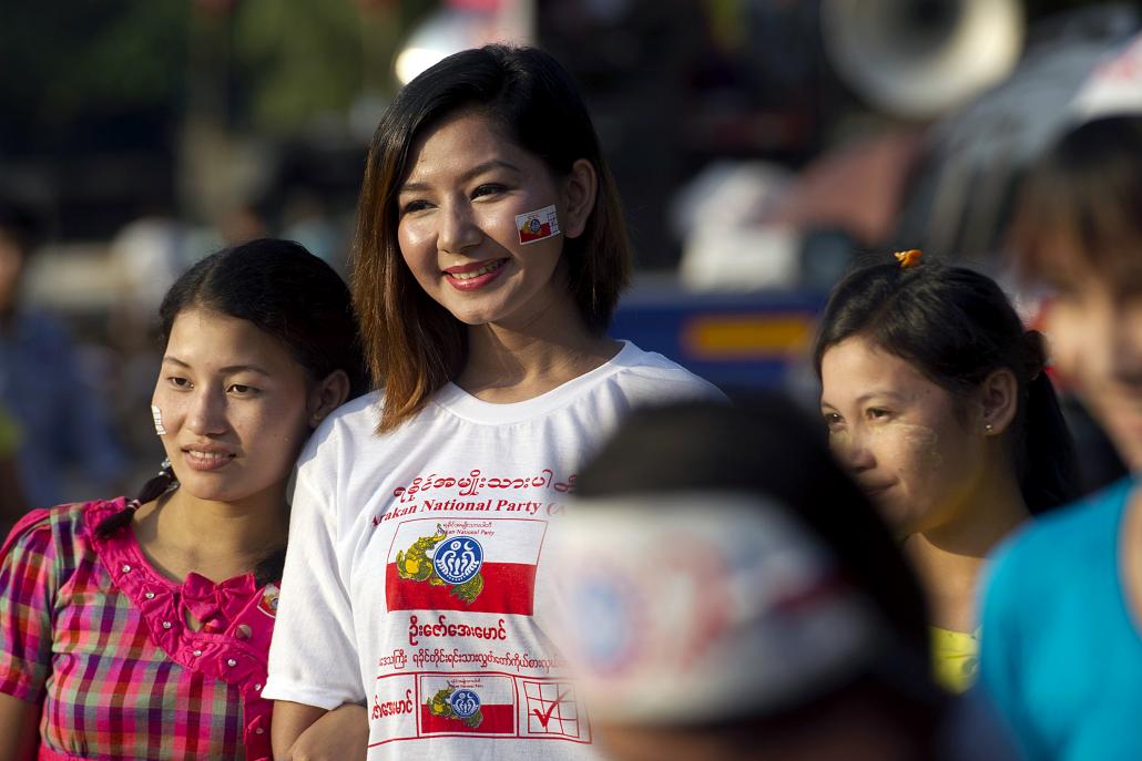 Rakhine people attend an Arakan National Party rally ahead of last year's general election. (Ye Aung Thu / AFP)