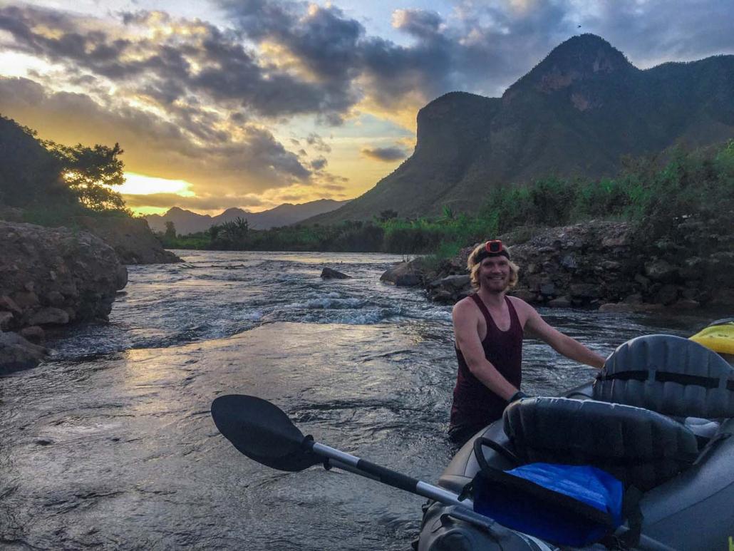 Kayaking the Zaw Gyi River. (Adam Strand | Frontier)