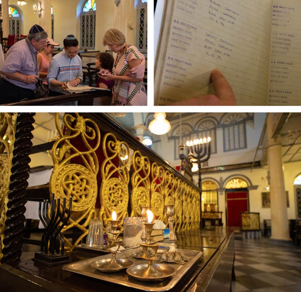 Sammy Samuels (top left, centre) is the unofficial custodian of Yangon's Jewish community – and the last person to have been added to the community's birth register. (Rajiv Raman | Frontier)