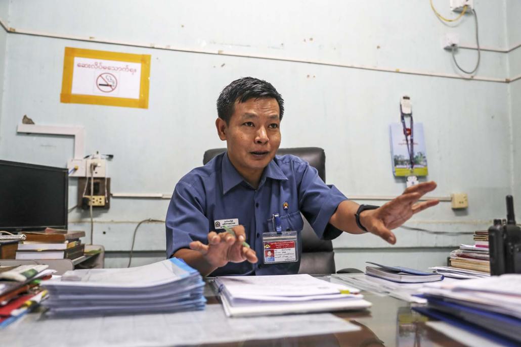 U Maung Maung Myint, head of planning at the Mandalay City Development Committee. (Nyein Su Wai Kyaw Soe | Frontier)