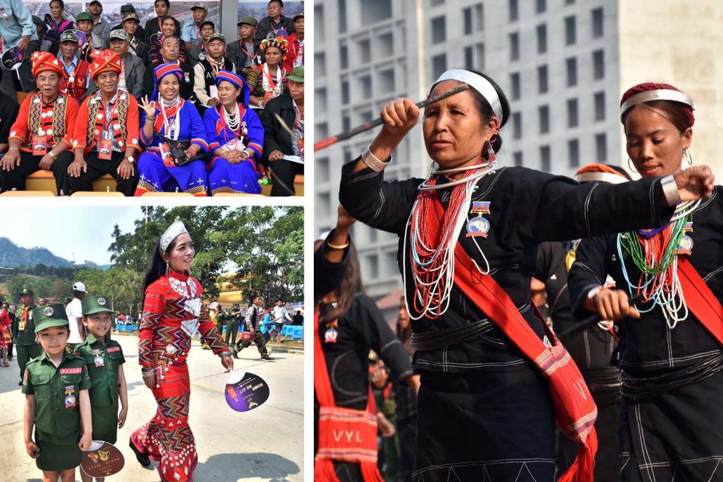 The 30th anniversary of the United Wa State Party's ceasefire with the military junta was marked in Panghsang with military parades and traditional performances. (Steve Tickner | Frontier)