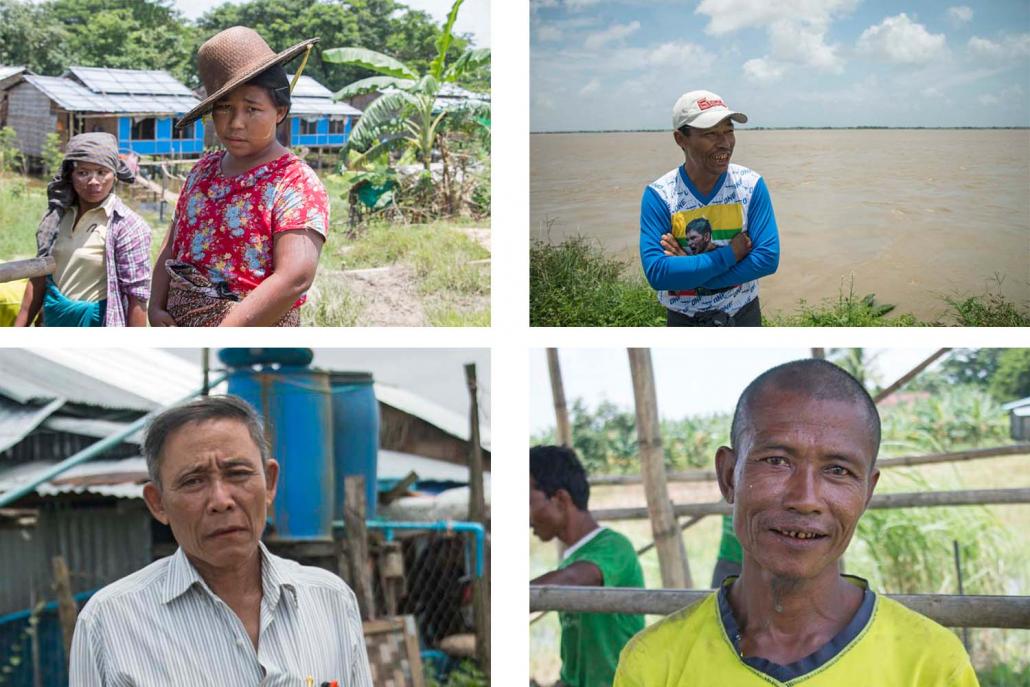 Some residents of Ngapyaw Taw village have had to rebuild their homes four times in recent years because of erosion. (Nyein Su Wai Kyaw Soe | Frontier)