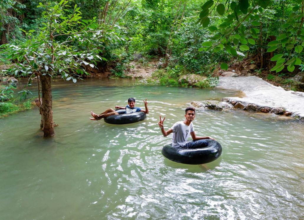 One of the many swimming holes at Whak Kar Waterfall. (Dominic Horner | Frontier)