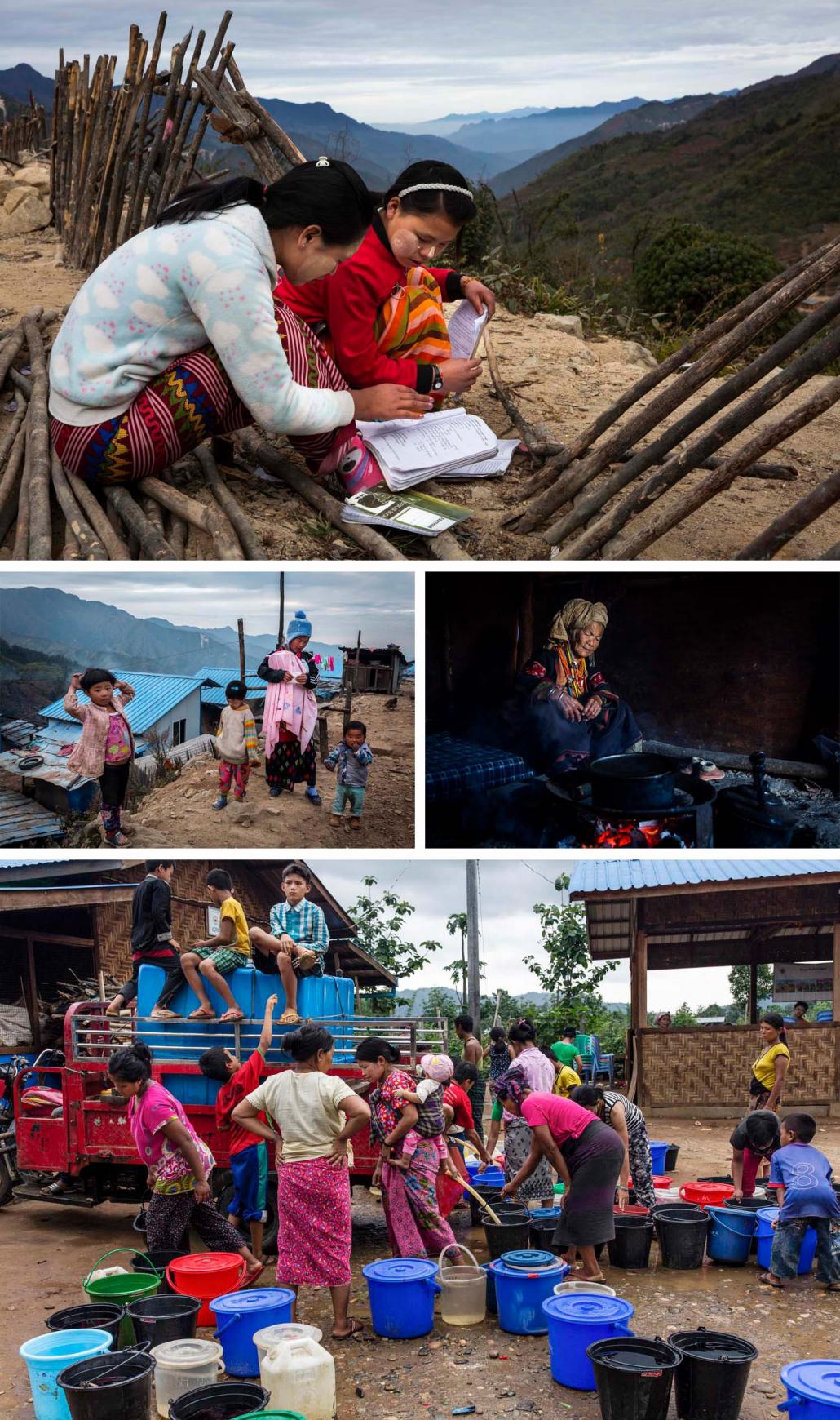 The people of Hpare village who fled conflict in 2011 continue to live in a camp nine miles from the homes they left behind. (Hkun Lat | Frontier)