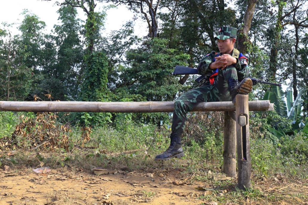 A Karen National Liberation Army soldier in Mutraw District. (Frontier)
