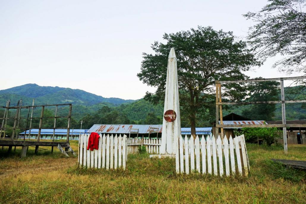 A Karen revolutionary monument in Day Bu Noh village. (Frontier)