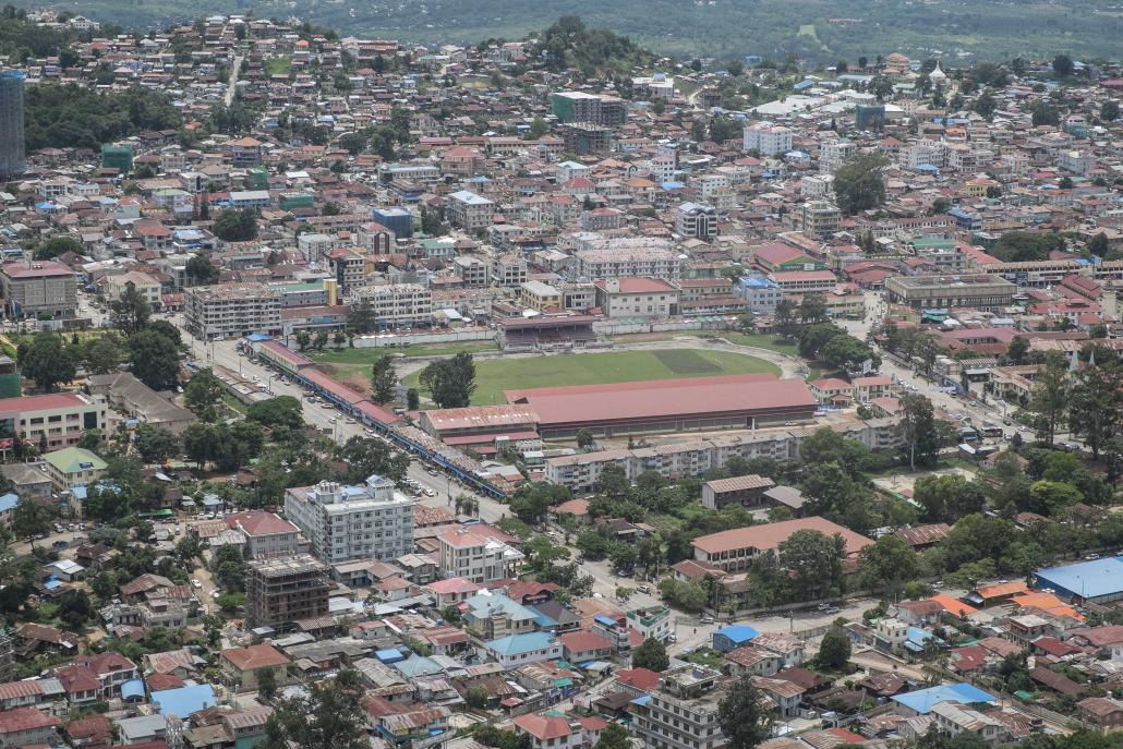 An aerial view of Taunggyi. (Teza Hlaing | Frontier)