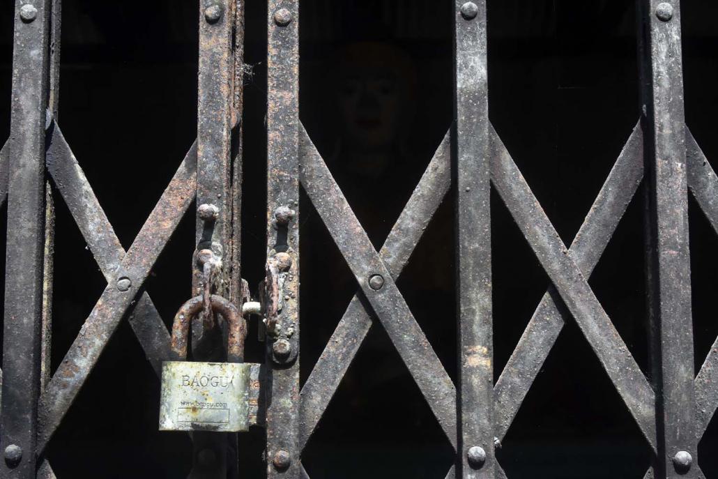 Today the gates are padlocked. (Su Myat Mon | Frontier)