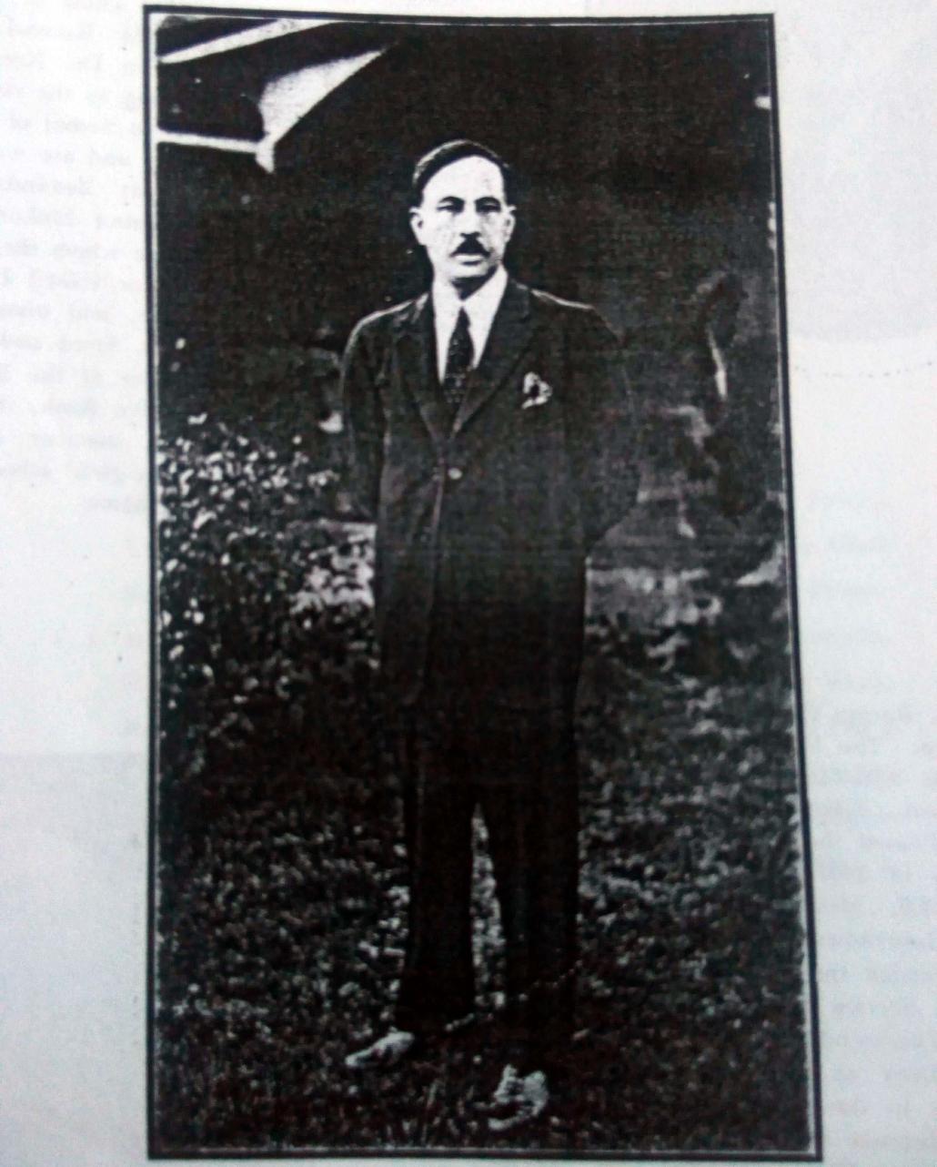 Suspected murderer Ali Hamid, wealthy businessman of Maymyo (Who's Who in Burma, 1927, supplied)