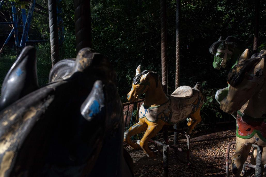 Sad scenes in Yangon's ghost theme park. (Lauren DeCicca / Frontier)