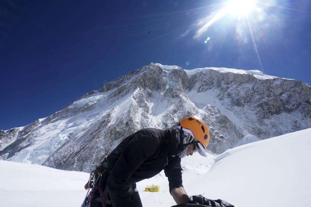 A scene from the Mount Everest expedition. (Nyi Nyi Aung)