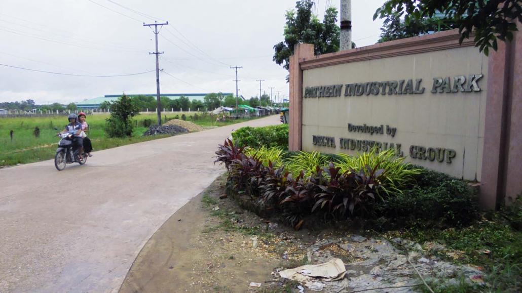 Pathein Industrial Park has been developed by a company named Delta Industrial Group on more than 100 acres of land adjoining the old industrial zone established by the military government. (Kyaw Ye Lynn | Frontier) 