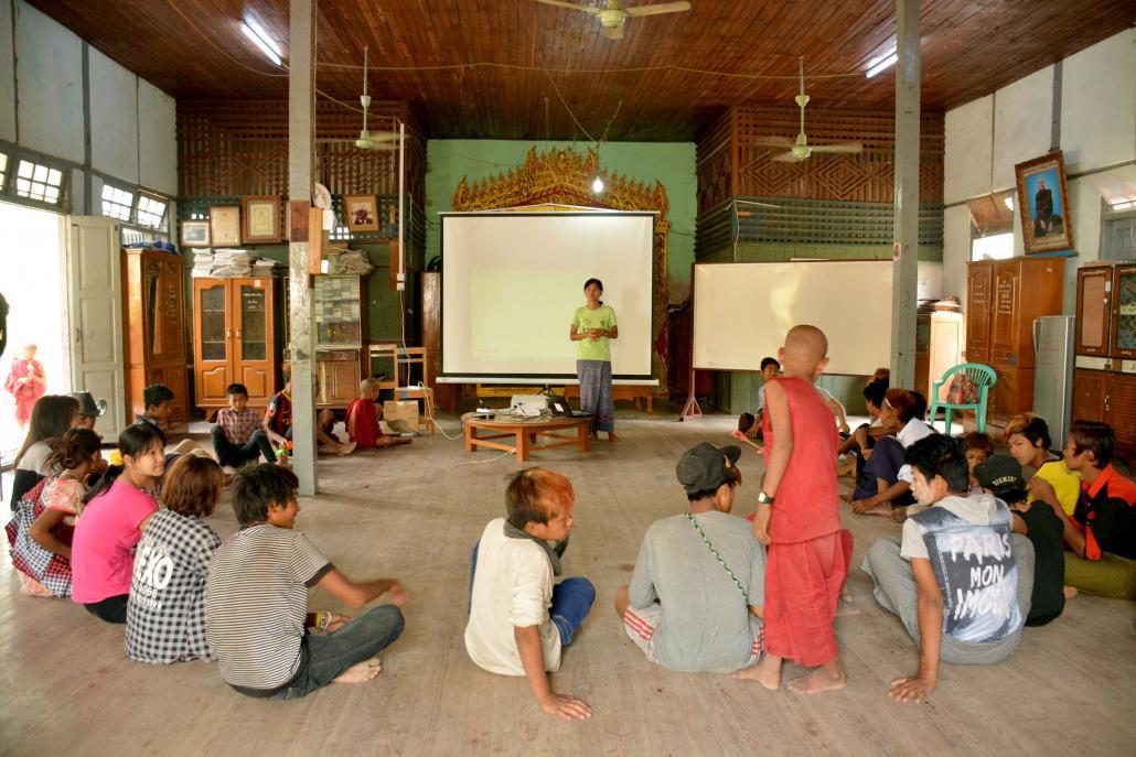 ရွှေခြင်္သေ့ ကလေးစံဌာနေက ကလေးငယ်များ။ ဓာတ်ပုံ- Supply 