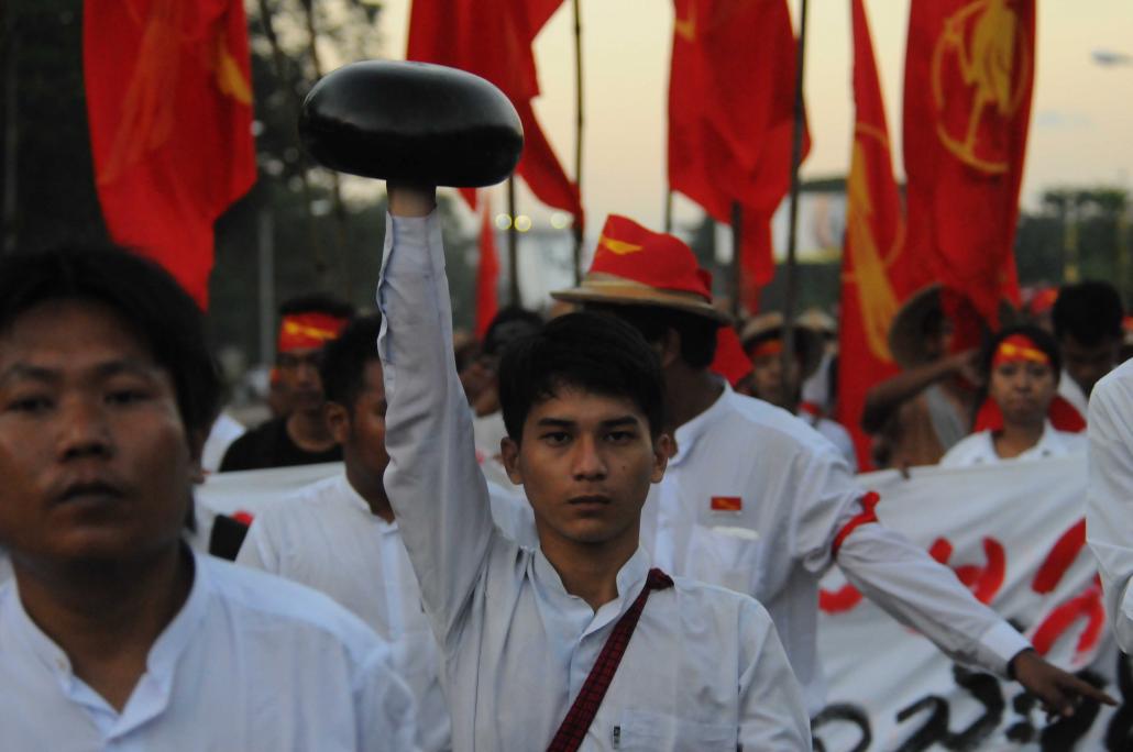 Earlier student protests were held in 2014 and 2015 against the National Education Law. (Steve Tickner | Frontier)