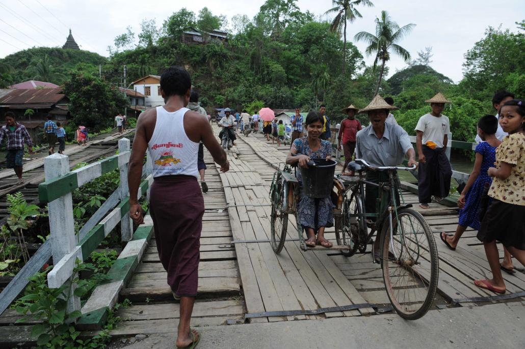 The town of Mrauk U was hit by tragedy in mid-January when security forces fired on protesters who were angry that the authorities had cancelled an event. (Steve Tickner | Frontier)