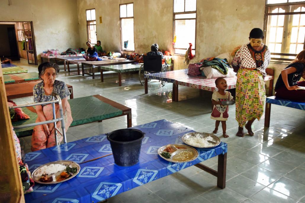 Donors provide all of the food at the Hmawbi social care centre, which has just nine staff to care for its 109 residents. (Steve Tickner | Frontier)