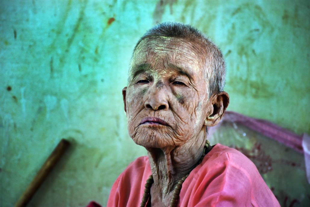 Amay Shan is the oldest resident at Hmawbi and has lived there since the centre opened in 2003. (Steve Tickner | Frontier)