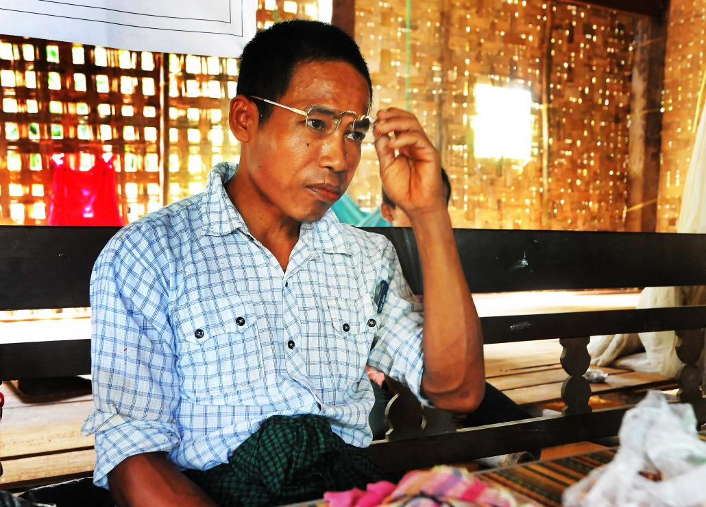 Kyauk Pyin Thar village administrator U Kyaw Naing Win. (Steve Tickner | Frontier)