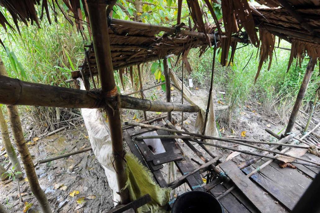 ကိုထွန်းနိုင်က ပယောဂကုသတယ်ဆိုပြီး ထုထောင်းခဲ့တဲ့အတွက် ကလေးငယ်နှစ်ဦး သေဆုံးသွားပြီးနောက် စွန့်ပစ်ခဲ့သည့်နေရာ။ ဓာတ်ပုံ-စတိဗ် တစ်ခ်နာ