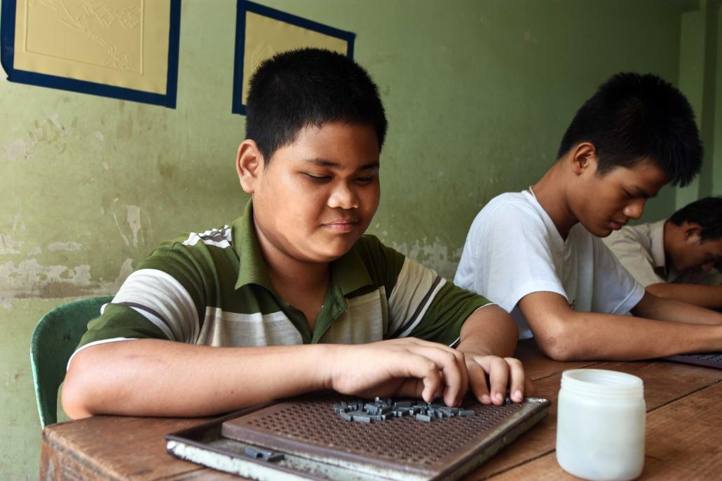 A school for the blind in Yangon has been providing a home away from home for the visually impaired for more than 40 years. (Steve Tickner | Frontier)
