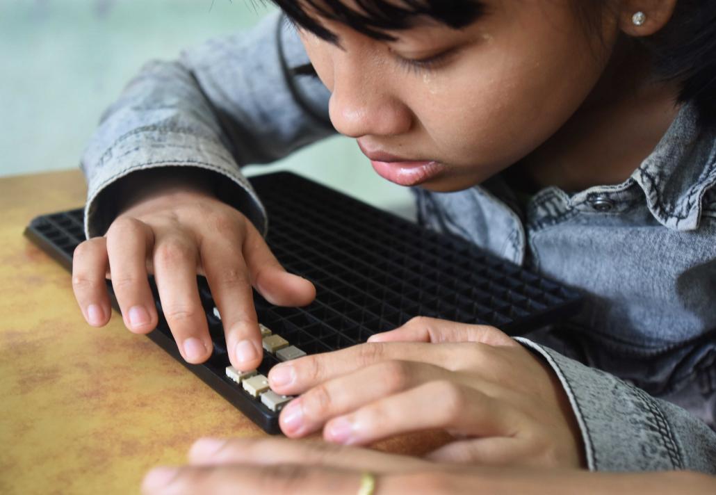 A school for the blind in Yangon has been providing a home away from home for the visually impaired for more than 40 years. (Steve Tickner | Frontier)