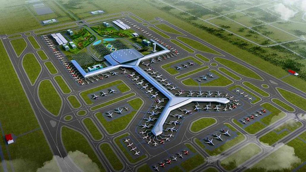 ဟံသာဝတီ နိုင်ငံတကာလေဆိပ်ပုံစံငယ်။ ဓာတ်ပုံ - ပြန်ကြားရေးဝန်ကြီးဌာန