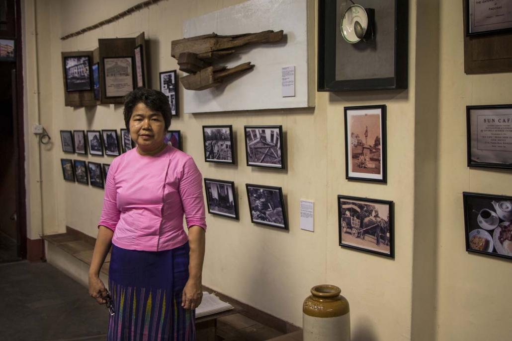 Daw Moe Moe Lwin of Yangon Heritage Trust. (Thuya Zaw | Frontier)