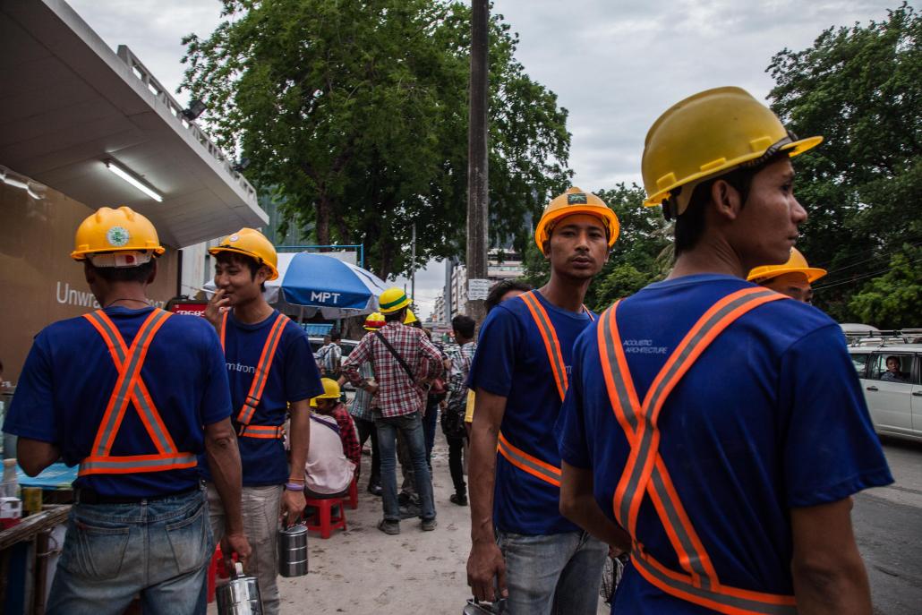 It is accepted as normal in Myanmar that many men will engage in work that is potentially dangerous in order to provide for their family. (Theint Mon Soe aka J | Frontier)