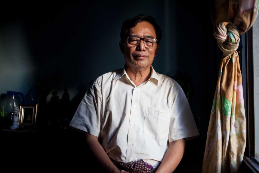 U Barber Cho, secretary of the Myanmar Forest Certification Committee. (Theint Mon Soe — J | Frontier)