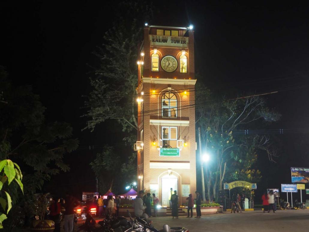 Two wealthy families with links to the tourism industry recently gifted Kalaw a 55-foot clock tower. (Ben Dunant | Frontier)