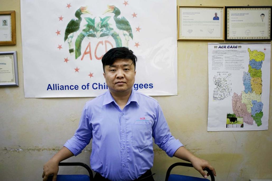 Pu Mung Khat from the Alliance of Chin Refugees says the organisation is planning talks with the Malaysian authorities in an effort to improve the rights of those recognised as refugees by UNHCR. (Eva Hirschi | Frontier)