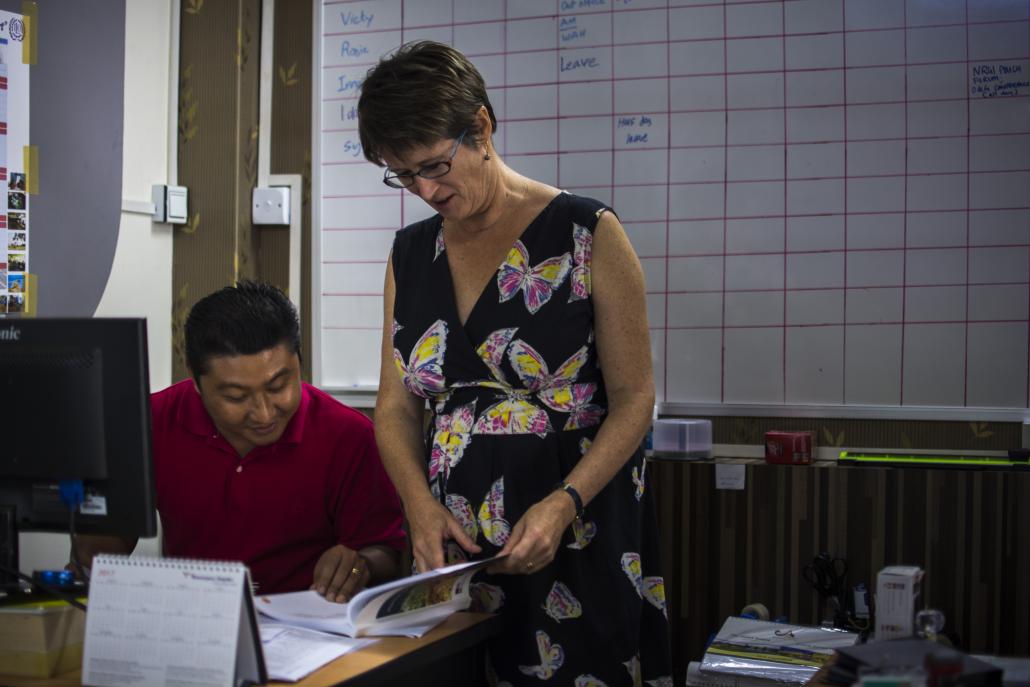 Vicky Bowman, director of the Myanmar Centre for Responsible Business. (Maro Verli / Frontier)