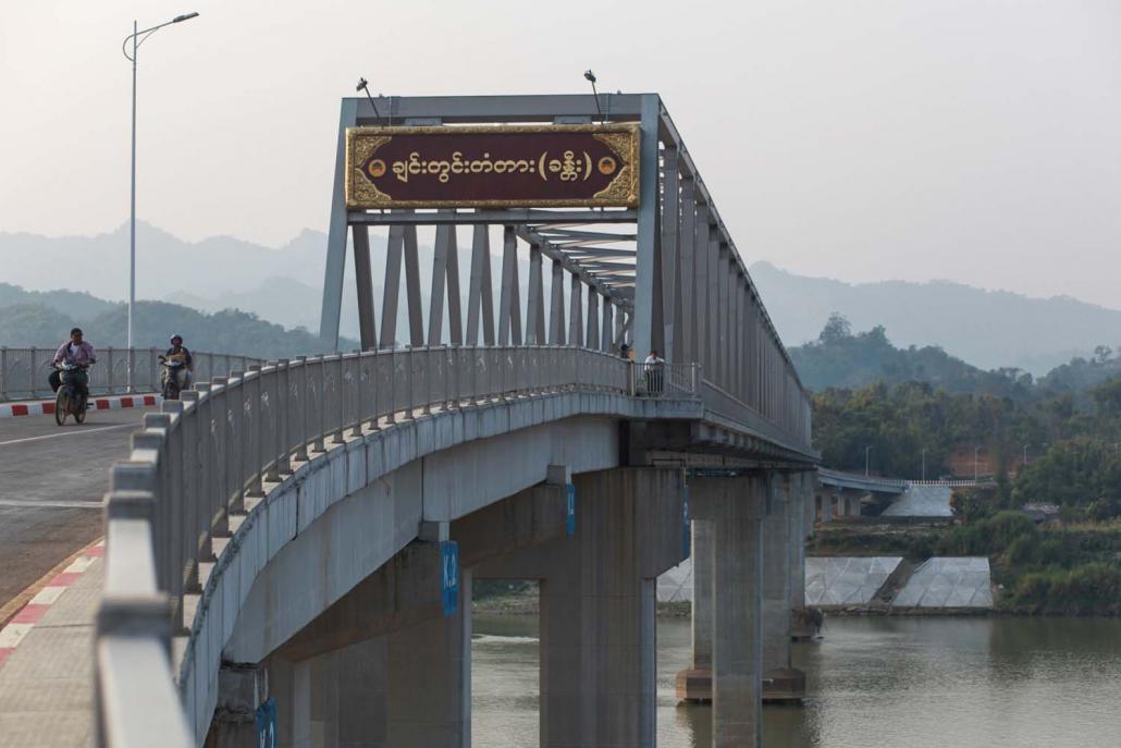 A newly built bridge over the Chindwin that links Hkamti with the SAZ has brought the promise of development. (Victoria Milko | Frontier)