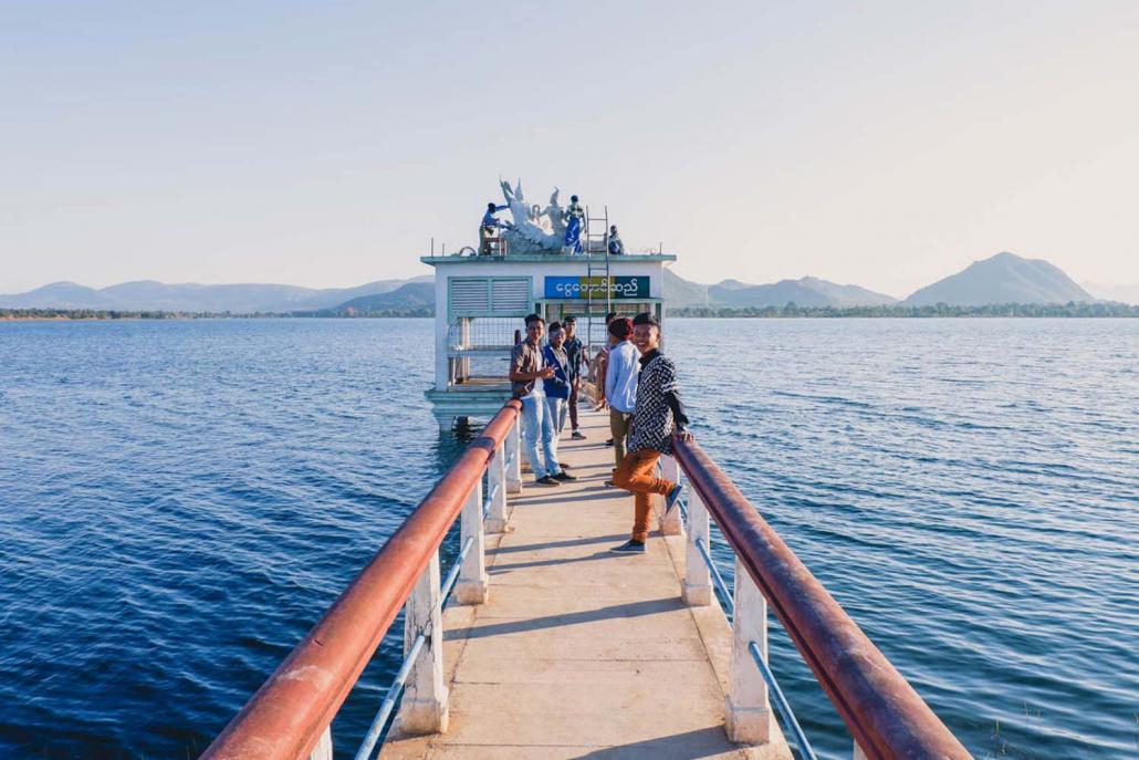 Ngwe Taung dam. (Dominic Horner | Frontier)