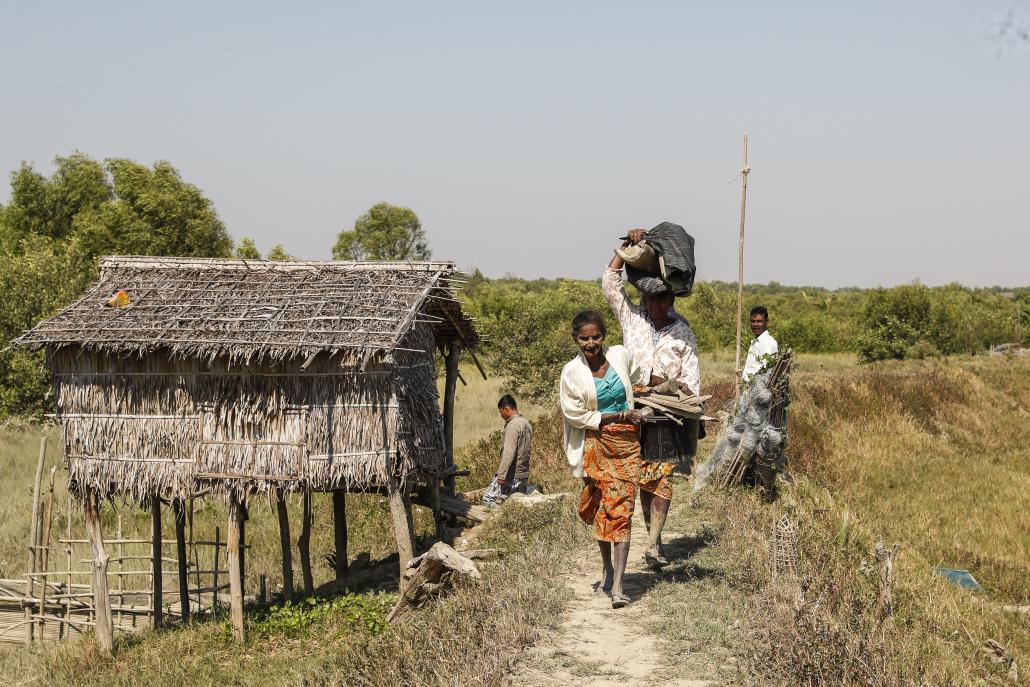 Near Kar Te village in Mon State's Paung Township, the sediment and strong tides in the Gulf of Mottama have formed 120 acres of new land since 2011 – and brought conflict over who has the right to use it.