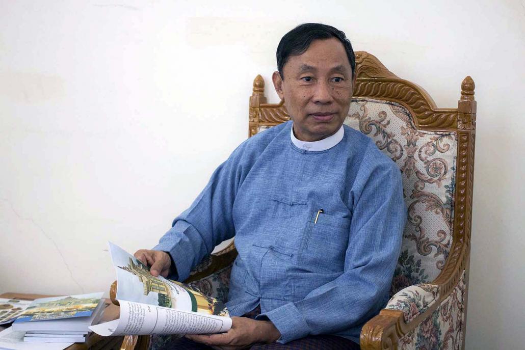 Shwe Mann at his office in the parliamentary complex in Nay Pyi Taw, in August 2018. (Nyein Su Wai Kyaw Soe | Frontier)