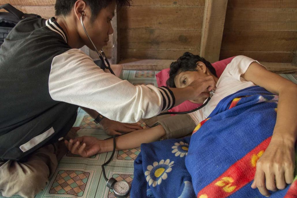 When Kanni village residents fall ill, they often turn to Ko Kan Htoo Aung for treatment. (Nyein Su Wai Kyaw Soe | Frontier)