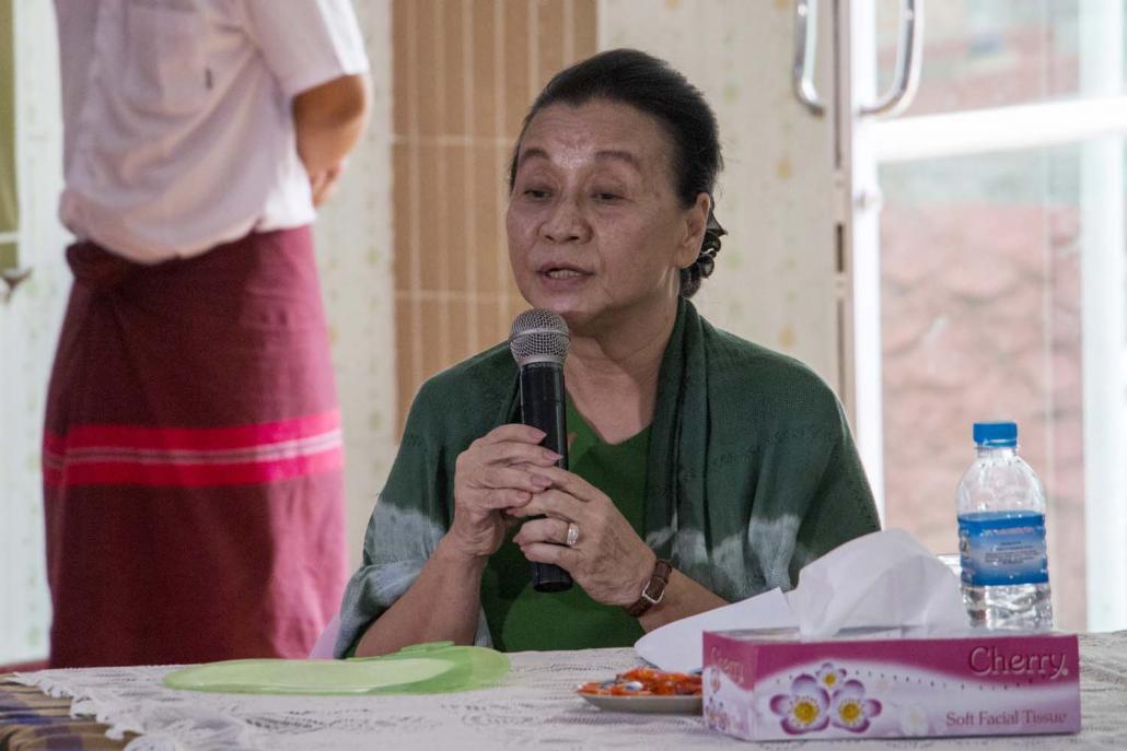 ကရင်ပြည်နယ်ဝန်ကြီးချုပ် ဒေါ်နန်းခင်ထွေးမြင့်။ ဓာတ်ပုံ-ငြိမ်းဆုဝေကျော်စိုး