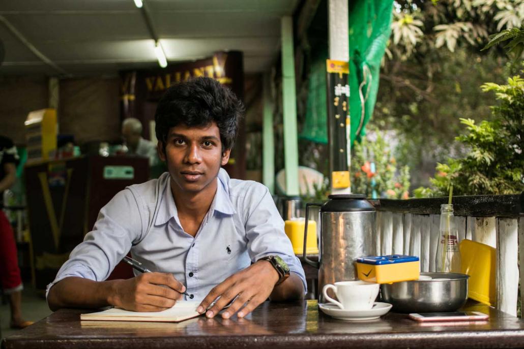 Writer and poet Than Toe Aung. (Nyein Su Wai Kyaw Soe | Frontier)