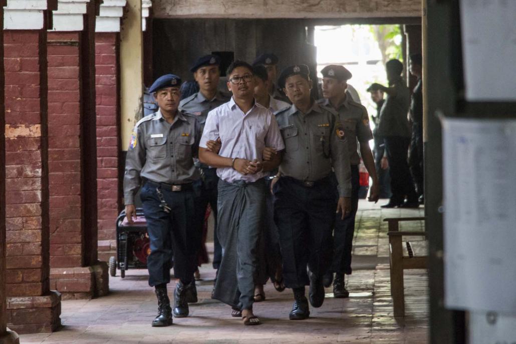 Reuters journalist Ko Wa Lone, who is currently serving time inside Insein prison alongside his colleague Ko Kyaw Soe Oo. (Nyein Su Wai Kyaw Soe | Frontier)