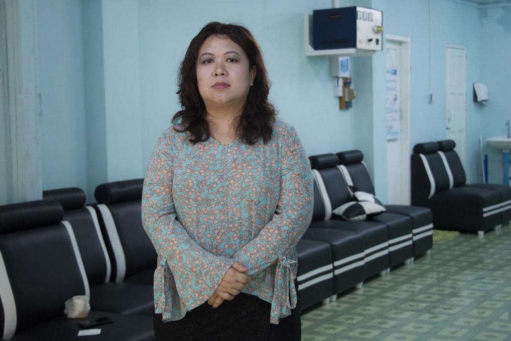 A practising medical doctor, Daw Phyu Phyu Khine joined the NLD in 2012. The branch leader for Dagon Seikkan, she won a seat in the Yangon Region Hluttaw in 2015. (Nyein Su Wai Kyaw Soe | Frontier)