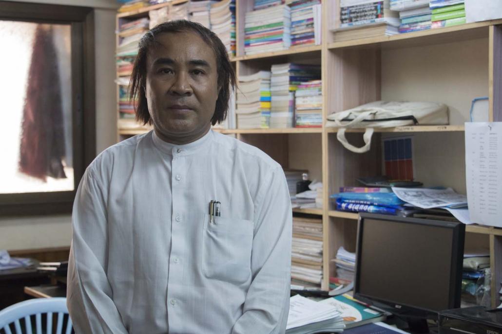 U Soe Win Oo, a tutor with three decades of experience who is better known as "Dr Bio" says the emphasis on tuition is harming children's all-round development. (Nyein Su Wai Kyaw Soe | Frontier)