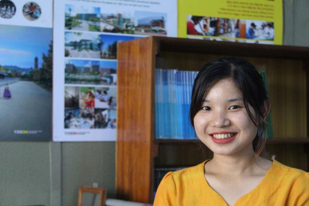 San Bu Ra, 23, was a grade nine student when fighting erupted in 2011. In May she passed an exam to transfer into the Myanmar government education system. (Emily Fishbein | Frontier)