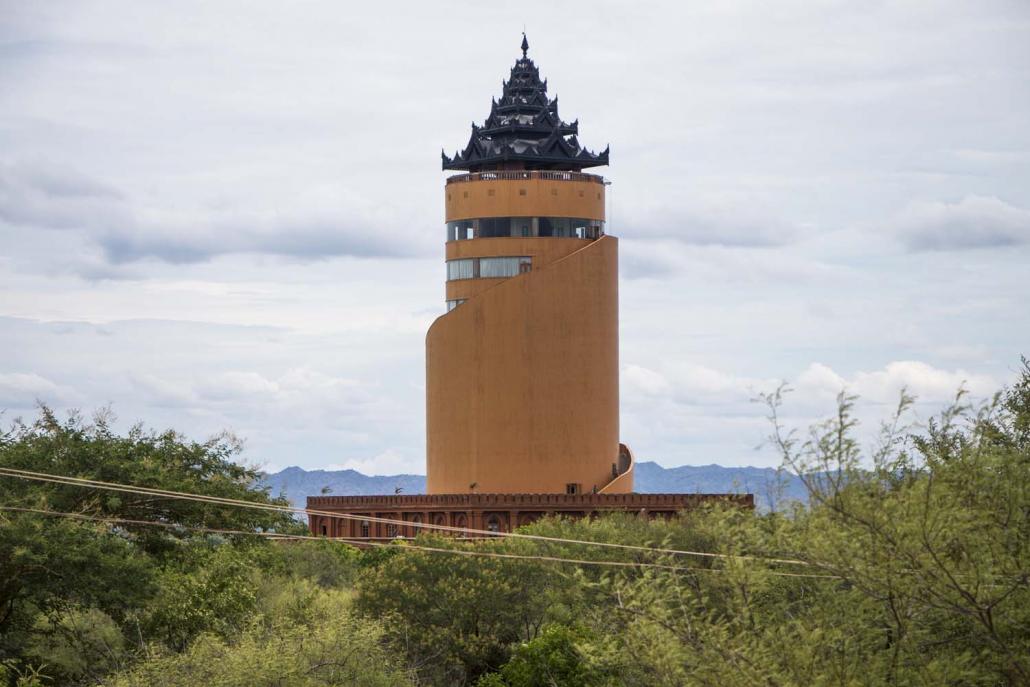 U Myo Min Oo acquired the Nan Myint viewing tower from U Tay Za some time after the businessman was sanctioned by the United States, according to sources in Bagan. (Thuya Zaw | Frontier)