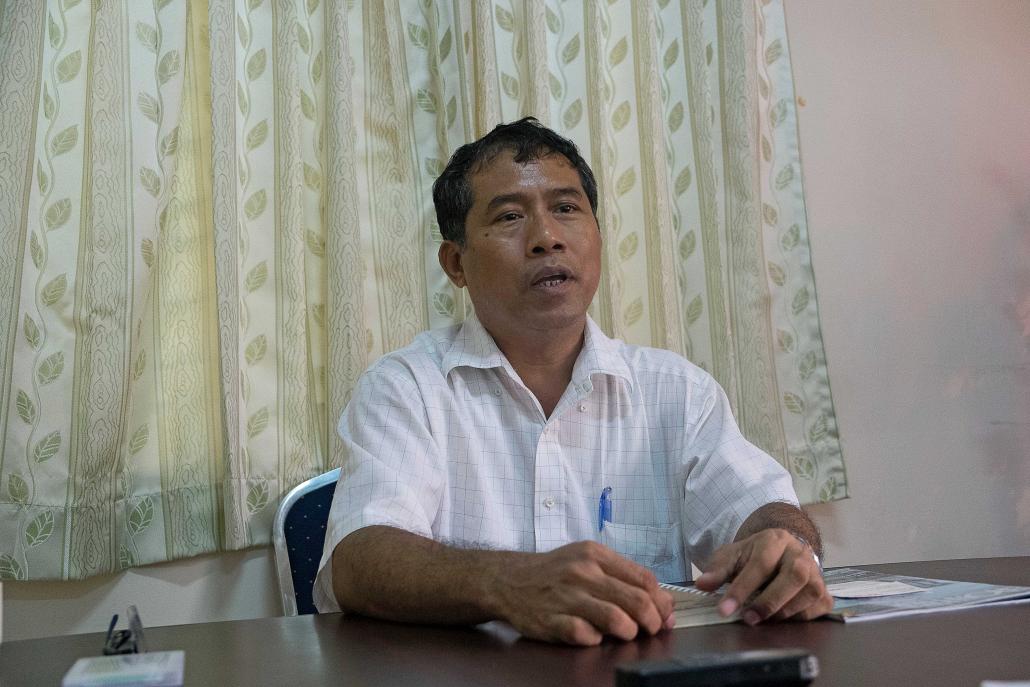 U Aung Than Zin, chief executive officer of environmental group MERN. (Teza Hlaing / Frontier)